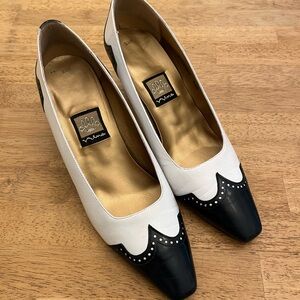 Vintage Nina Navy/White Spectator Pumps